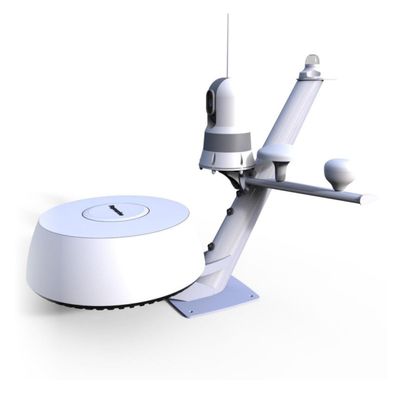 Scanstrut PTM-R1-1 Tapered Radar Mast for Lights, Cameras, GPS/VHF Antenna, and Raymarine, Garmin, Navico BR24/3G/4G Radomes