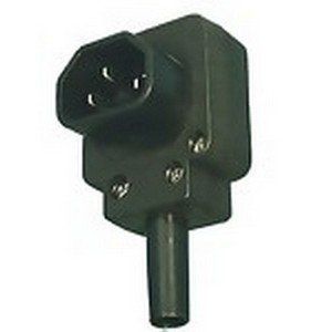 Right Angle In-Line AC Male Plug : 8923