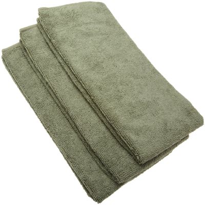 EXCELLO and Design Imports CAMZ76295 Olive Microfiber Cleaning Towel, (Pack of 3)