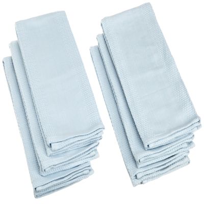 Design Imports CAMZ76306 Blue Stone Organic Cotton Waffle Towel, (Pack of 6)