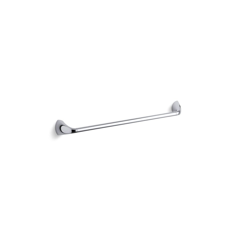 KOHLER 37051-CP Alteo Bathroom Towel Bar, 24", Polished Chrome