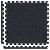 Alessco 10' x 10' x 3/4" (25 pieces) Black/Royal Blue SoftRubber Interlocking Comfortable Recycled Rubber/EVA Foam Rubber view 1