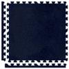 8' x 8' (16 pieces) Navy Blue Premium SoftCarpets Interlocking Comfortable Carpet/EVA Foam Rubber view 1