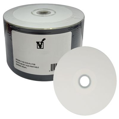 Mediaxpo 1,200 Grade A 16X DVD-R 4.7GB White Inkjet Hub Printable (Shrink Wrap)