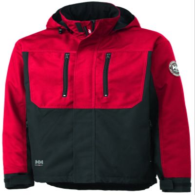 Helly-Hansen Men's Workwear Berg Insulated Winter Jacket, 130 Hh Red/Black - M