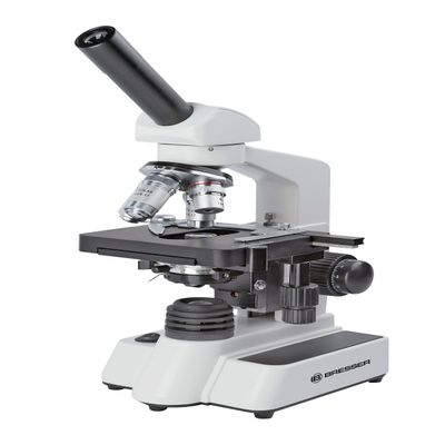 Bresser Erudit DLX ABS acrylic Microscope, 40x-600x, LED light, rechargeable battery, monocular, 2 years warranty