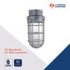 Lithonia Lighting Jelly Jar Light Fixture, Incandescent Utility Vapor Tight Ceiling Lamp, Industrial Style Wall Light for Indoor and Outdoor Use, 150W, 120V, Includes Junction Box, Grey (VC150I M12) view 3