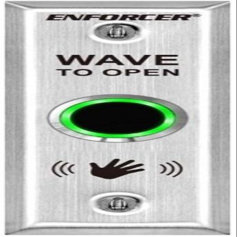 Seco-Larm Enforcer Slimline No Touch Request-to-Exit Plate, Outdoor (SD-9163-KSQ)