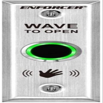 Seco-Larm Enforcer Slimline No Touch Request-to-Exit Plate, Outdoor (SD-9163-KSQ)