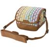 roasu Shoulder Belted Compact Mirrorless Camera Case Weave Fabric specification Brown x White DCC  or  s01brw view 1