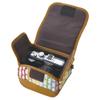 roasu Shoulder Belted Compact Mirrorless Camera Case Weave Fabric specification Brown x White DCC  or  s01brw view 2