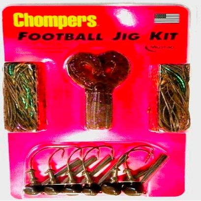 Chompers Football Jig Kit - 16 Pieces, FBJK001