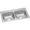 Elkay DSE233193 Dayton Equal Double Bowl Drop-in Stainless Steel Sink view 1