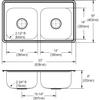 Elkay DSE233193 Dayton Equal Double Bowl Drop-in Stainless Steel Sink view 3