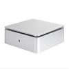 Silverstone Network Data Center 2.5-Inch eSATA, 2xUSB Host RAID0/1 Gigabit Network Enclosure 1-Bay DC01S Silver view 2