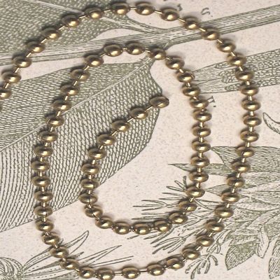 3 Feet of Beaded Goldtone Extension Chain with end Connector for Ceiling Fan Pulls or Light Pulls Extending