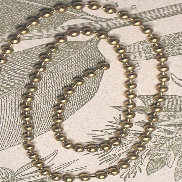 3 Feet of Beaded Goldtone Extension Chain with end Connector for Ceiling Fan Pulls or Light Pulls Extending