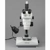 AmScope ZM-2TZ Professional Trinocular Stereo Zoom Microscope, EW10x Eyepieces, 3.35X-90X Magnification, 0.67X-4.5X Zoom Objective, Upper and Lower Halogen Lighting, Pillar Stand, 110V-120V, Includes 0.5x and 2.0x Barlow Lenses view 2