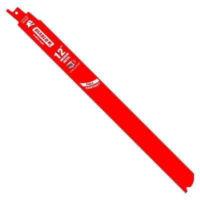 Diablo Bi-Metal Reciprocating Saw Blade for Medium Metal - Dual Tooth Design - 12" Length, 14/18 TPI - DS1214BF