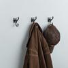 Franklin Brass Double Scroll (5-Pack) Coat and Hat Wall Hooks Double Hooks for Hanging Tumbled Dark Gunmetal Wall Mount Hanger Backpack, Purse, Bag, Towel Organization Decorative Hooks FBSCRH5-TDG-C view 2