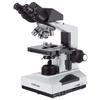 AmScope B490A Compound Binocular Microscope, WF10x and WF16x Eyepieces, 40X-1600X Magnification, Brightfield, Halogen Illumination, Abbe Condenser, Double-Layer Mechanical Stage, Sliding Head, High-Resolution Optics, Anti-Mold view 1