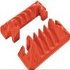 Checkers 4 Channel Industrial Drive Over Cable Protector End Caps for 1.25" Lines, 40k/Axle Load Capacity Hose and Cable Ramp for Heavy Duty Equipment, Made in The USA, Orange, CPEC4X125-O view 1