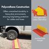 Checkers 4 Channel Industrial Drive Over Cable Protector End Caps for 1.25" Lines, 40k/Axle Load Capacity Hose and Cable Ramp for Heavy Duty Equipment, Made in The USA, Orange, CPEC4X125-O view 4