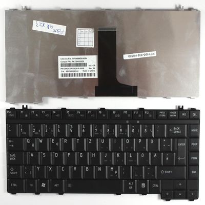 Power4Laptops German Layout Black Replacement Laptop Keyboard Compatible with Toshiba Satellite L300-1DI