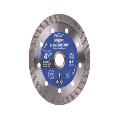 Century Drill & Tool 75451 Diamond Turbo Rim Blade, 4-1/2"