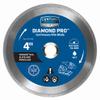 Century Drill & Tool 75456 Diamond Continuous Rim Blade, 4" view 1