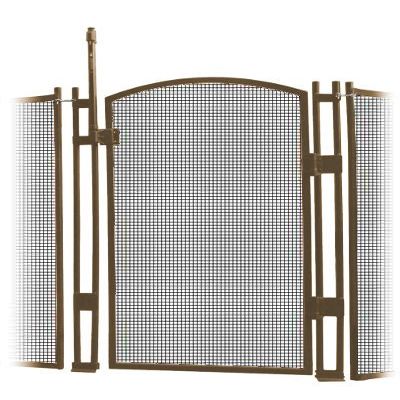 VisiGuard Self-Closing/Latching Pool Fence Child Safety Gate 4' Tall (Brown)