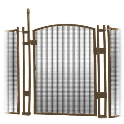 VisiGuard Self-Closing/Latching Pool Fence Child Safety Gate 4' Tall (Brown)