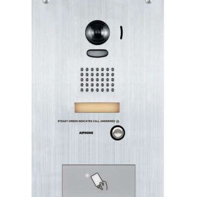 Aiphone IS-DVF-HID Flush Video Door STN with HID PROX Card Reader