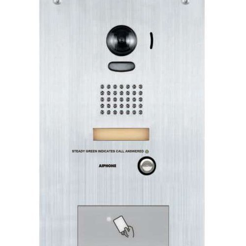 Aiphone IS-DVF-HID Flush Video Door STN with HID PROX Card Reader