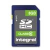 8GB Integral Ultima Pro SDHC CL10 High-Speed memory card view 1