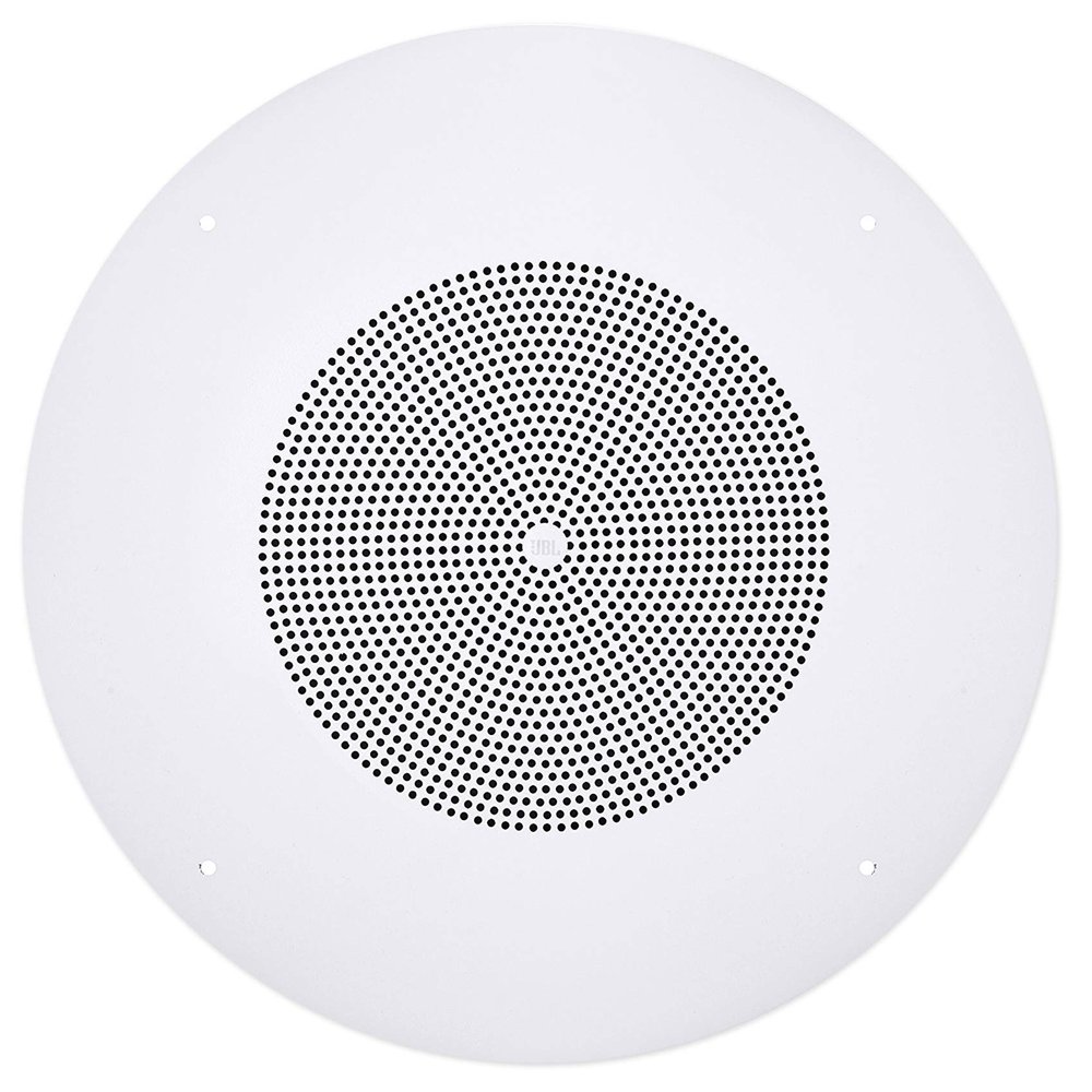 JBL Professional CSS8008 Commercial Series Round Ceiling Speaker, 8. 5-Watt Multi-Tap Transformer for 100V, 70V and 25V Distributed Lines. Single Speaker. White and Paintable