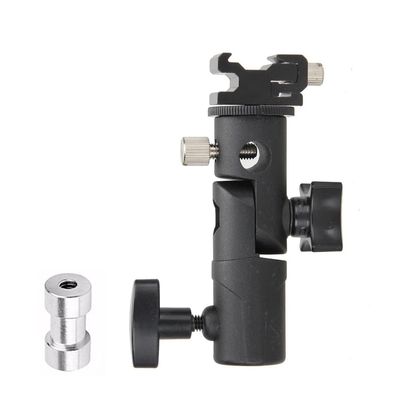 Flash Bracket Umbrella Holder Swivel Light Stand Photo Studio Flash Mount