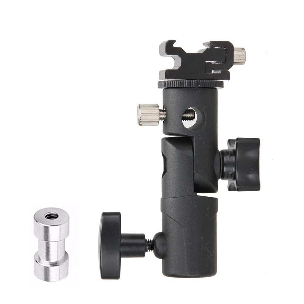 Flash Bracket Umbrella Holder Swivel Light Stand Photo Studio Flash Mount