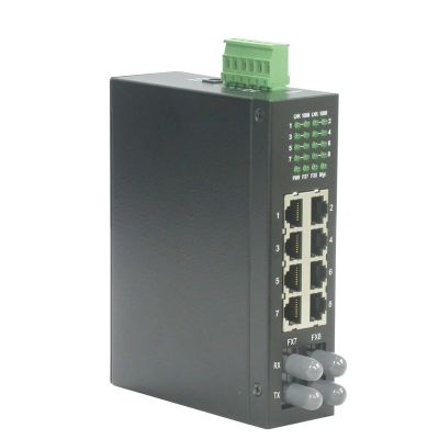 Roline Industrial Switch | 6X RJ-45 | 2X ST | Unmanaged