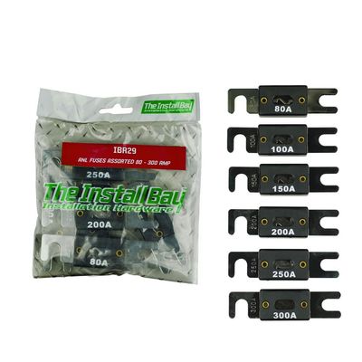 Install Bay IBR29 - 80 to 300 Amp Assorted ANL Fuses (6 Pack)