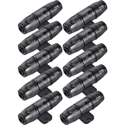 Install Bay MANLFH-10 - 4 or 8 Gauge Mini ANL Nickel Plated Fuse Holder (10 Pack)