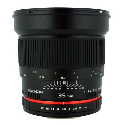 Rokinon 35mm F/1.4 AS UMC Wide Angle Lens for Pentax RK35M-P