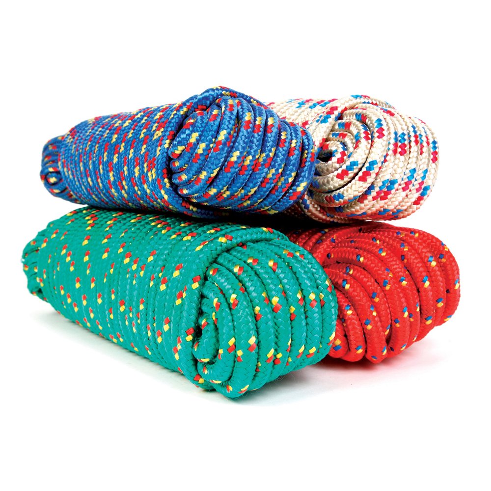 Koch 3/8, Colors May Vary 5171224 50-Feet Poly Diamond Braid Rope