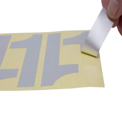 44 Reflective 4" Numbers Peel & Stick