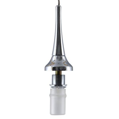 Jesco Lighting QASS14CH12 Quick Adapt Pendant Socket Set with Extended 12-Foot Cable, Style 14, Chrome Finish