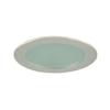 Jesco Lighting TM409ST 4-Inch Aperture Low Voltage Trim Recessed Light, Flat Frosted Glass for Shower, Satin Chrome Finish view 1
