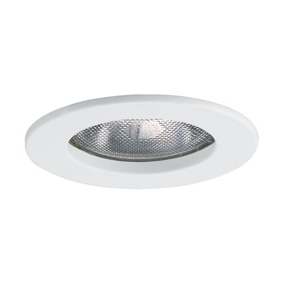 Jesco Lighting TM5502WH 5-Inch Aperture Line Voltage Trim Recessed Light, Open Trim, White Finish
