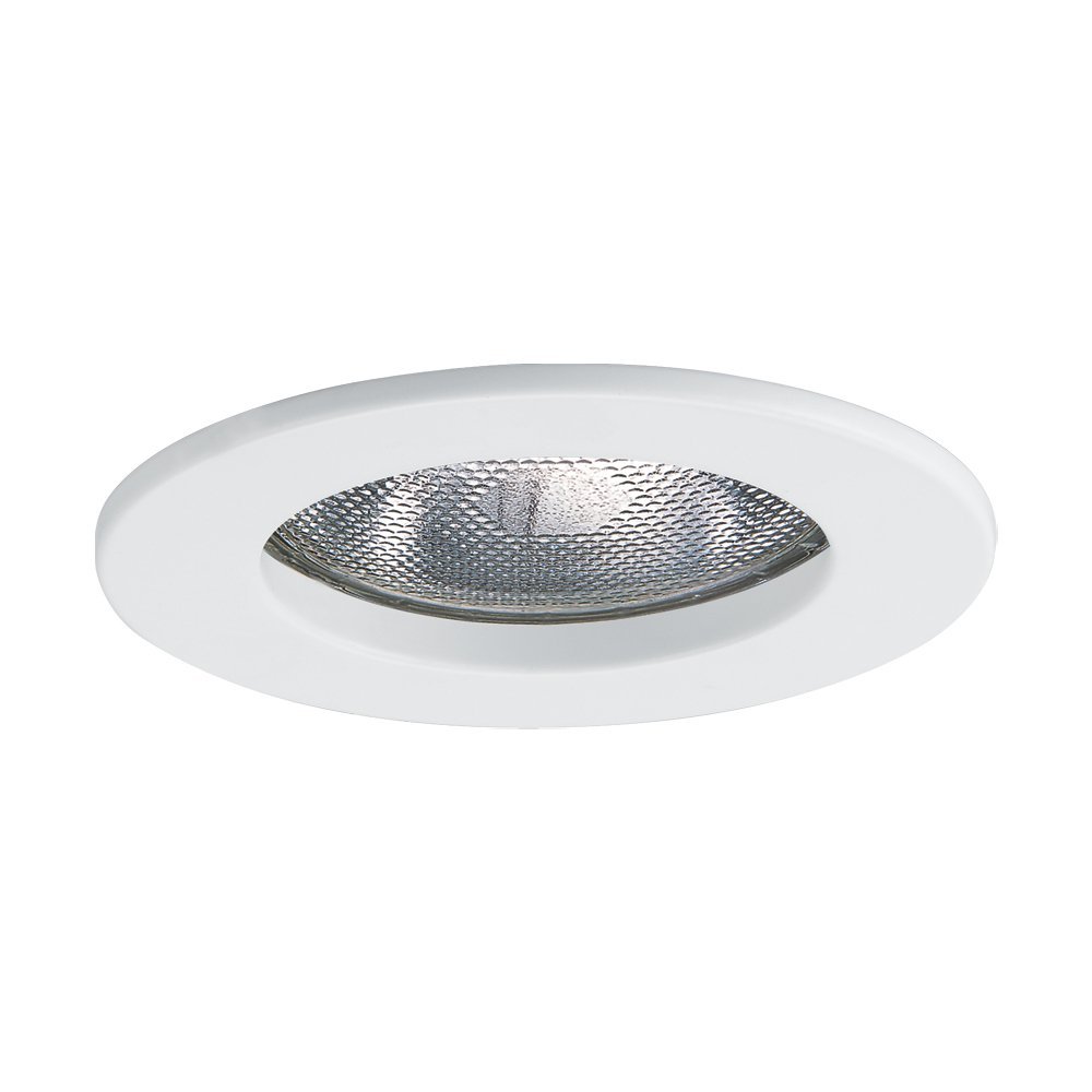 Jesco Lighting TM5502WH 5-Inch Aperture Line Voltage Trim Recessed Light, Open Trim, White Finish