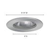 Jesco Lighting TM5502WH 5-Inch Aperture Line Voltage Trim Recessed Light, Open Trim, White Finish view 2