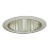 Jesco Lighting TM5510STST 5-Inch Aperture Line Voltage Trim Recessed Light, Aperture Cone, All Satin Chrome Finish view 1